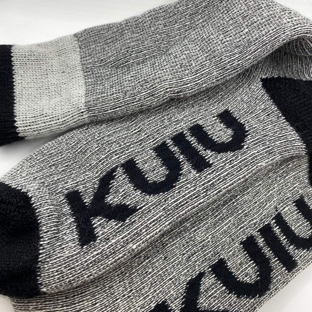 KUIU Socks Men L Gray Merino Wool Blend Heavyweight Hunting Outdoor NWOT